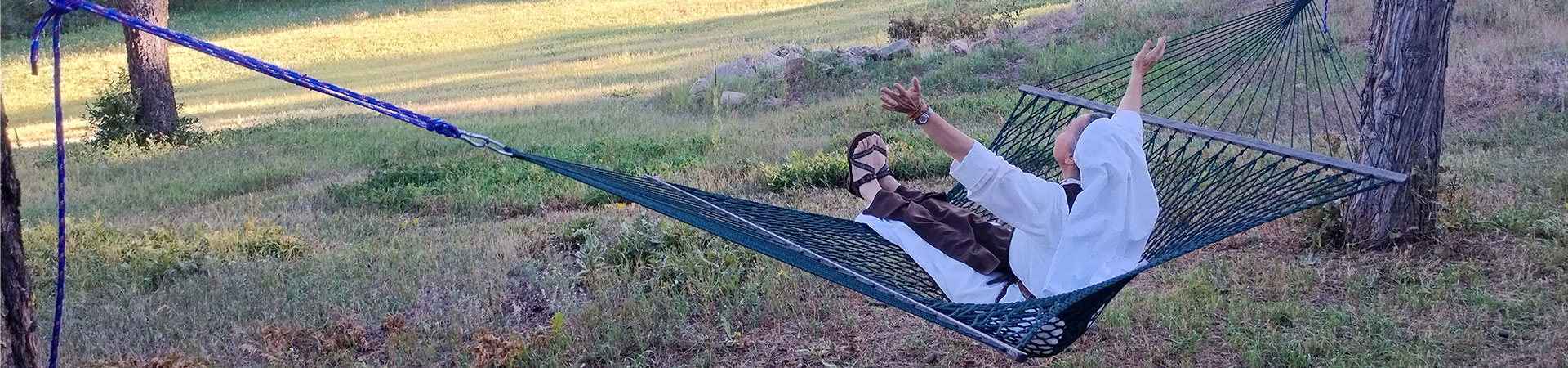 Nun in hammock